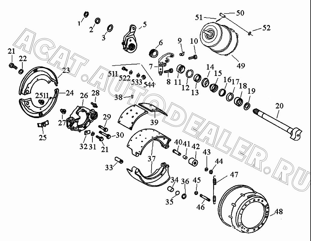 Правый рычаг автоматической регулировки зазора 35021202 для FAW CA3252