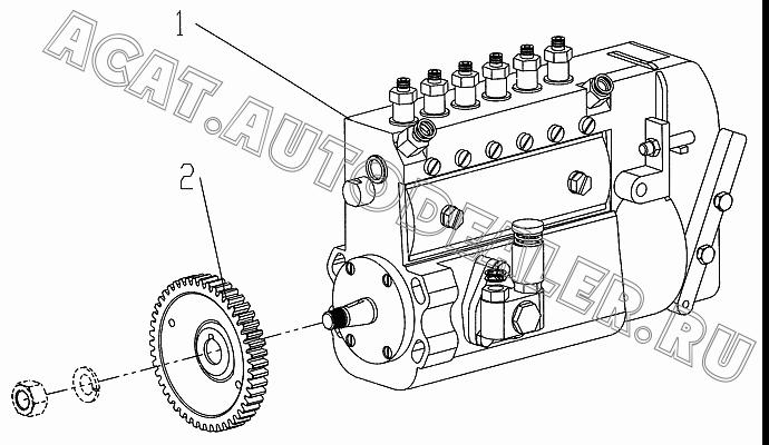 Топливный насос высокого давления 13021656 для Deutz 226B