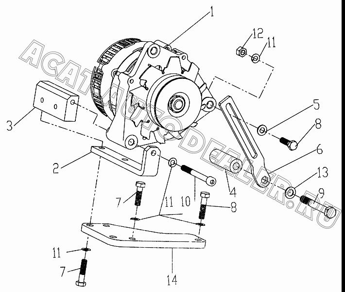 Генератор K1-28V27A 12903819 для Deutz 226B