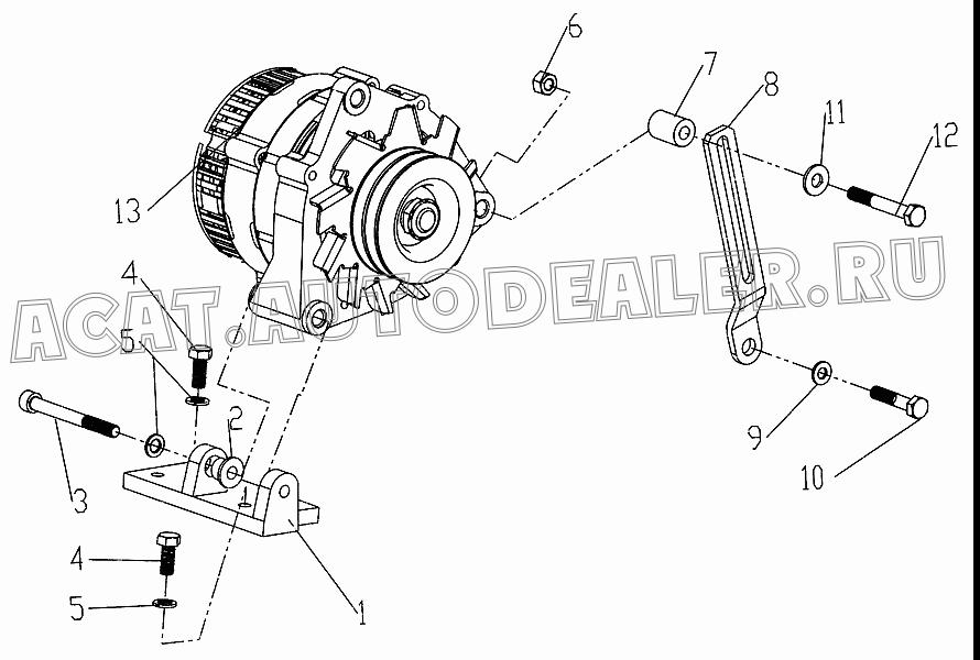 Кронштейн 12270276 для Deutz 226B