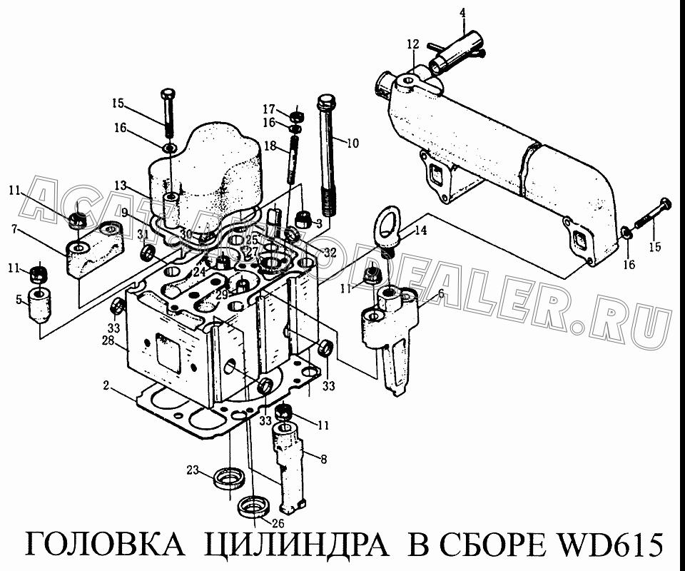 Крышка цилиндра 61500040058 для CNHTC Sinotruk Howo