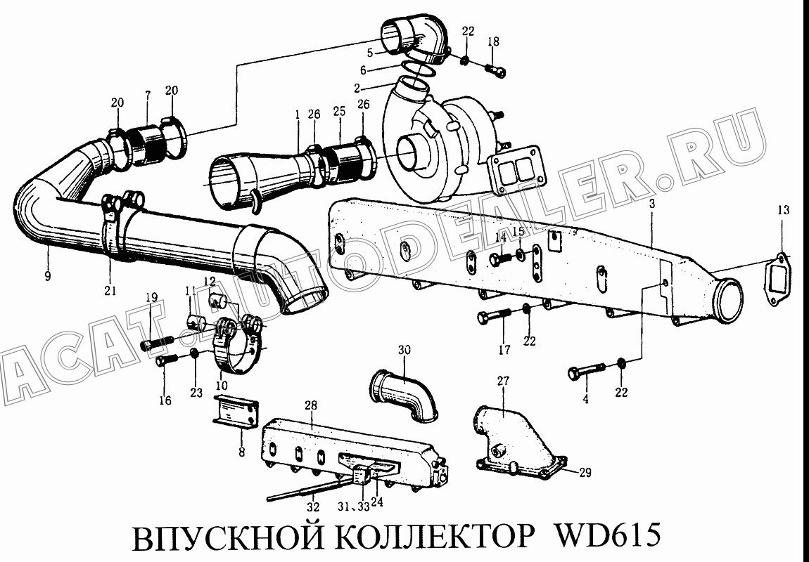 Труба VG1560110051В для CNHTC Sinotruk Howo