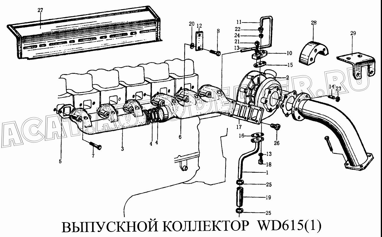 Выпускной коллектор VG2601100855 для CNHTC Sinotruk Howo