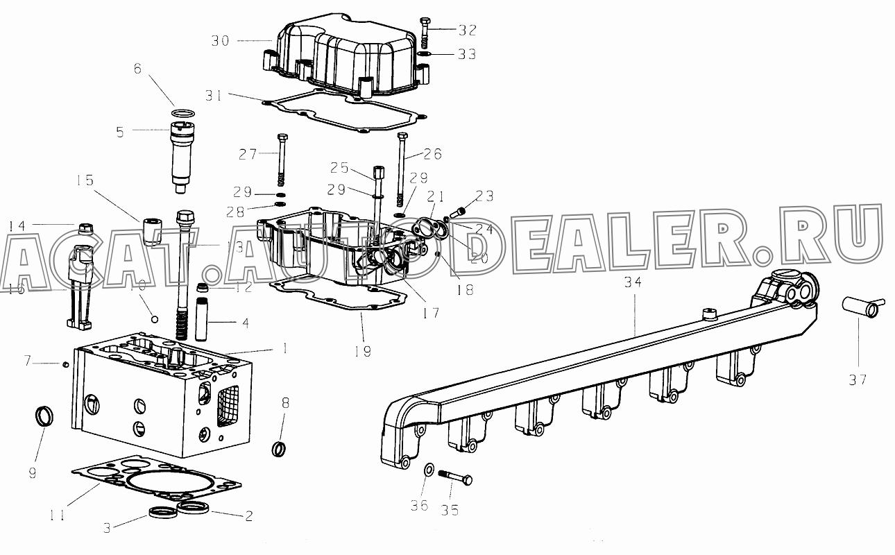 Толкатель клапана в сборе Z61500050931 для CNHTC Sinotruk Howo