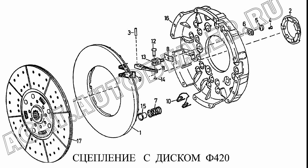 Ведомый диск в сборе WG1560161130 для CNHTC Sinotruk Howo