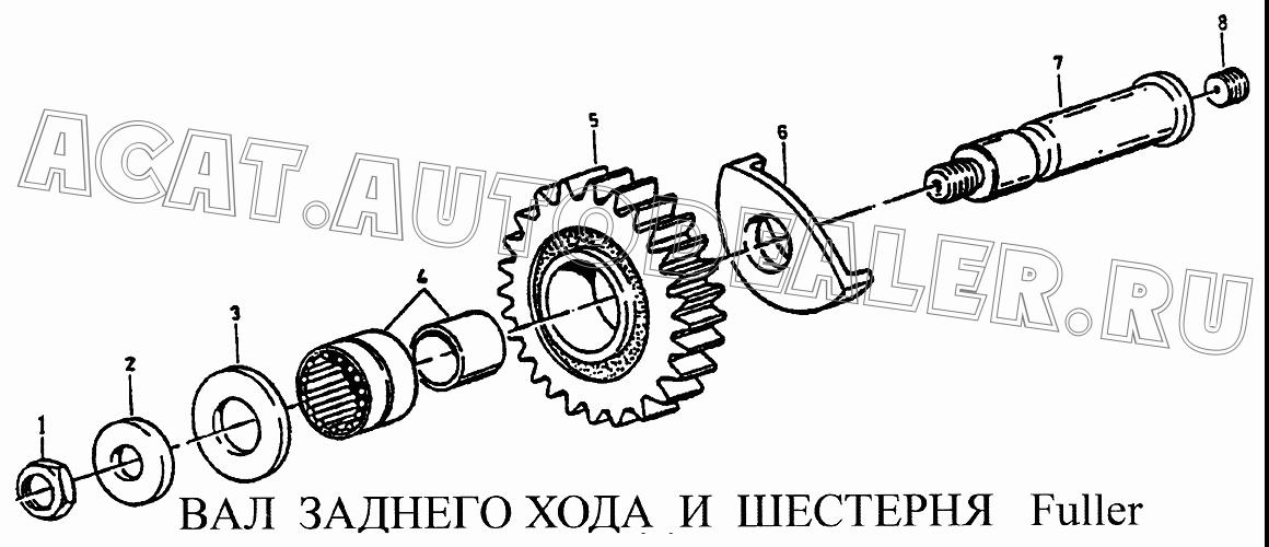 Промежуточная шестерня задней передачи JS100-1701082 для CNHTC Sinotruk Howo