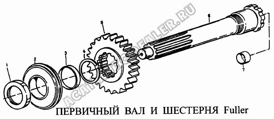 Первичный вал T116E-1701031 для CNHTC Sinotruk Howo