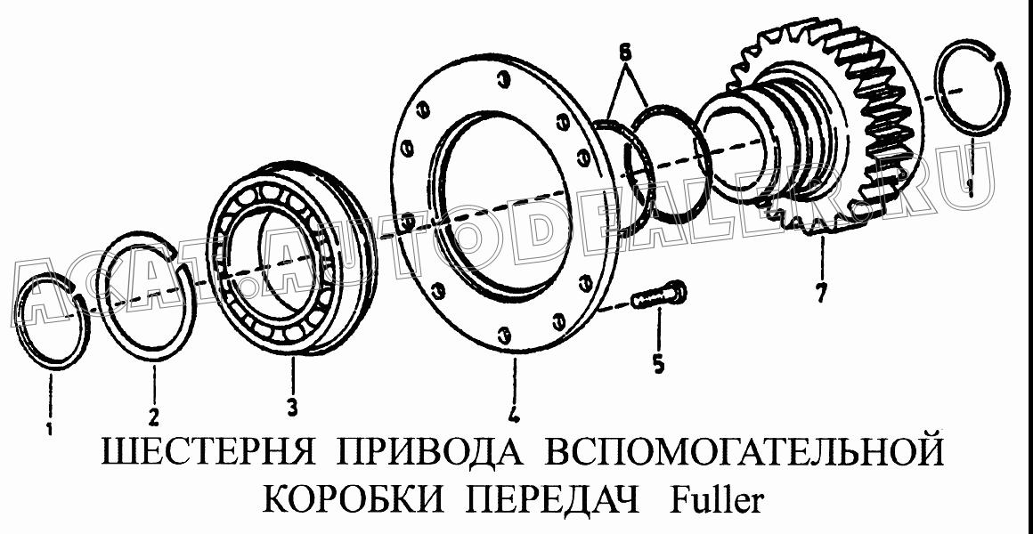 Шестерня привода делителя передач JS180T-1707030 для CNHTC Sinotruk Howo