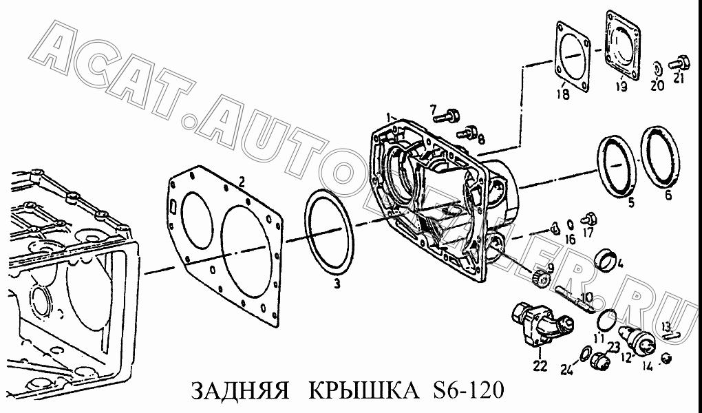 Задняя крышка 1268308012 для CNHTC Sinotruk Howo