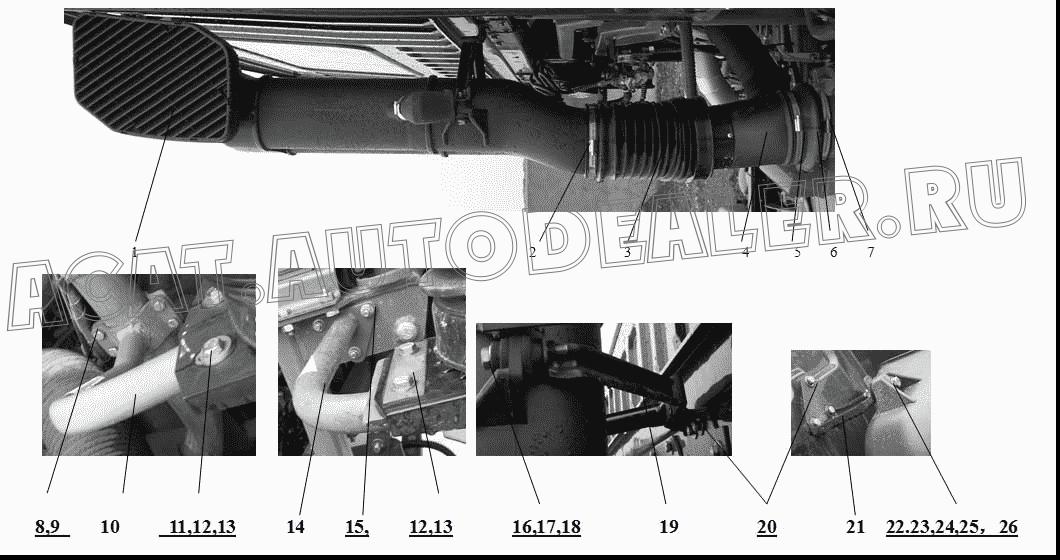 Резиновая прокладка NZ9525190117 для CNHTC Sinotruk Hania