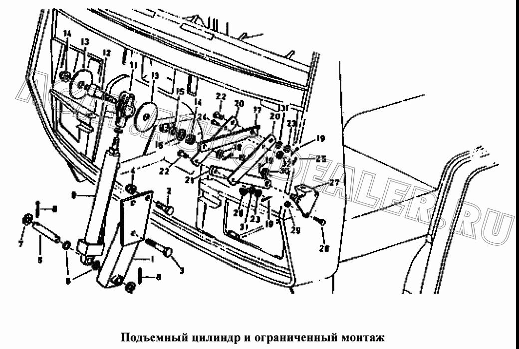 Блок кронштейна места шпинделя NZ9525820005 для CNHTC Sinotruk Hania