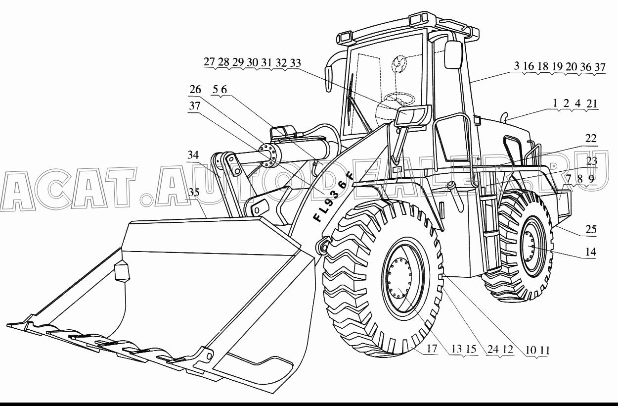 Двигатель 9D20-010000 для Foton FL936F