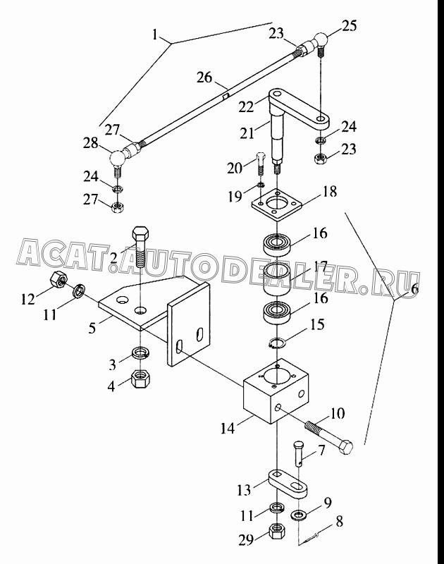 Подшипник SQ10-RS 9D00-838002 для Foton FL936F