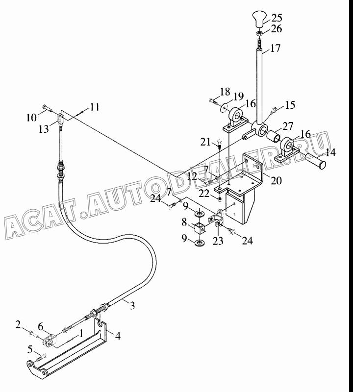 Кронштейн 9D633-8301000 для Foton FL936F