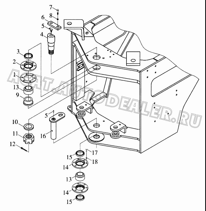 Прокладка регулировочная 9D20-133004 для Foton FL936F
