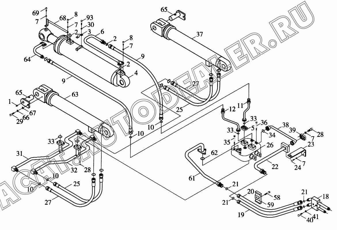 Шланг 9D20-592000 для Foton FL936F