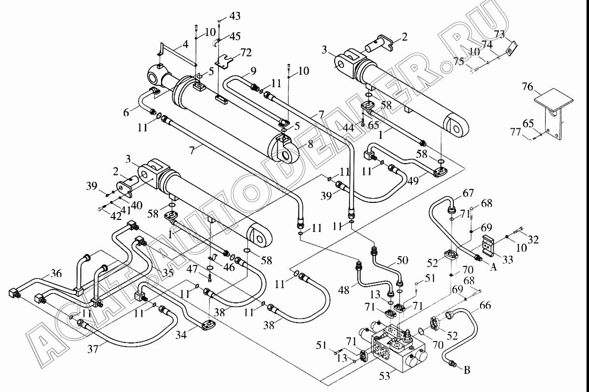 Трубка 9D630-5901000 для Foton FL936F