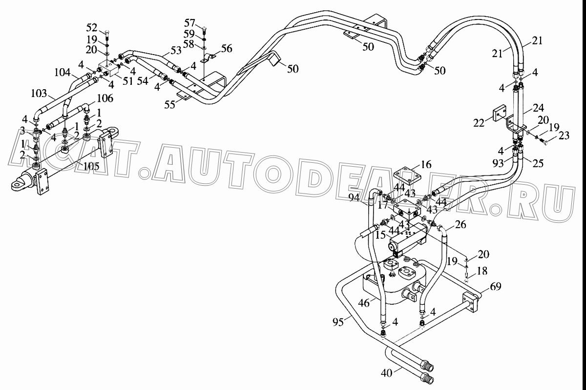 Штуцер 9D639-5900001 для Foton FL936F