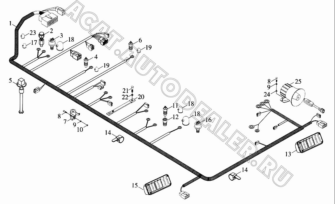 Жгут 9D630-6401000 для Foton FL936F