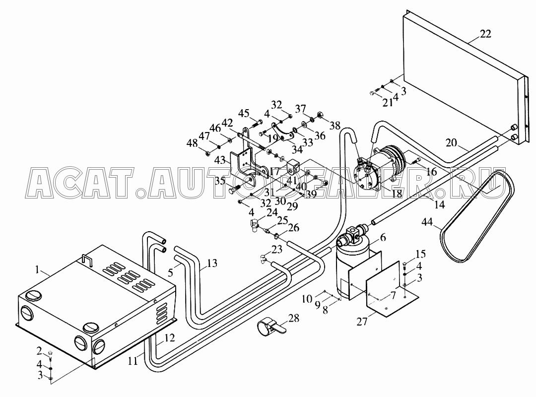 Прокладка 9D620-6810001 для Foton FL936F