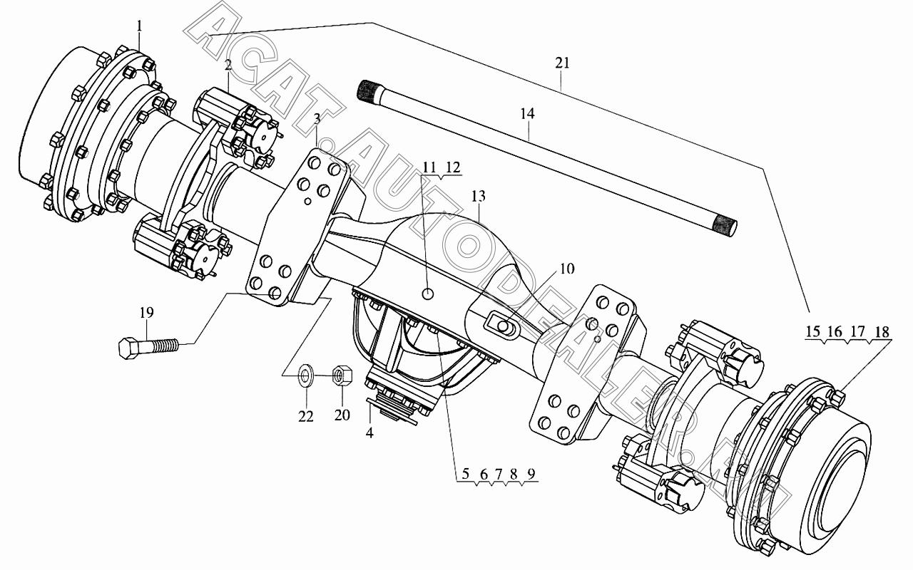 Тормозное устройство 82494500 передний для Foton FL958G