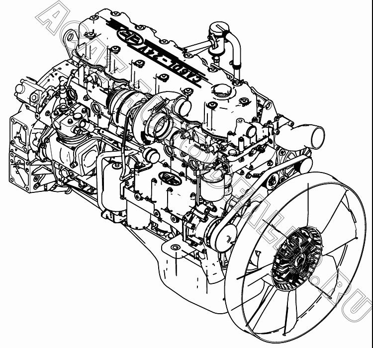 Двигатель в сборе CA6DL2-35E3-6 1000410-541(GP) для FAW CA3252