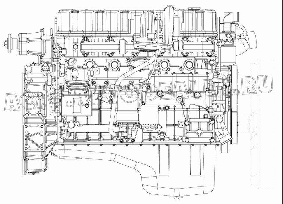 Двигатель в сборе CA6DL2-35E3-6 1000410-541 для FAW CA3312