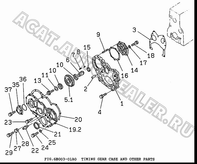 CASE, TIMING GEAR 5-11311-011-3 для Isuzu 6BG1