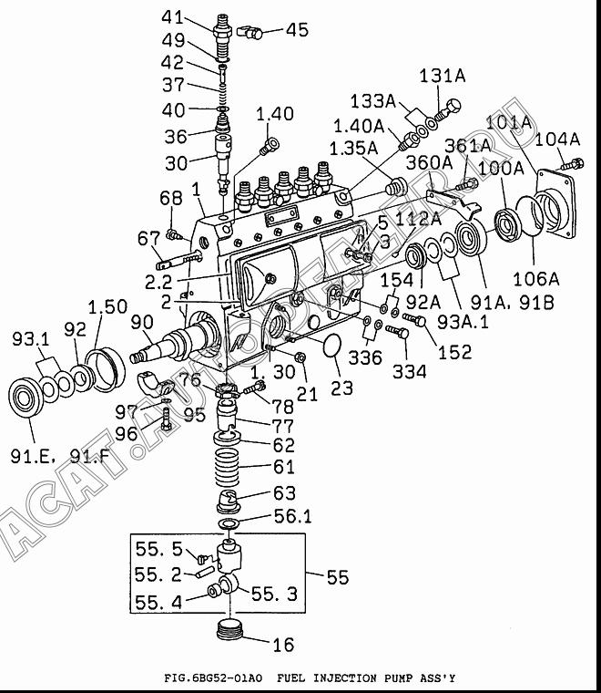 HOUSING, PUMP 1-15611-139-0 для Isuzu 6BG1