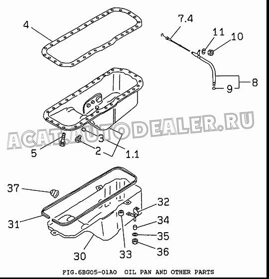 PLUG, OIL DRAIN 9-09662-012-0 для Isuzu 6BG1