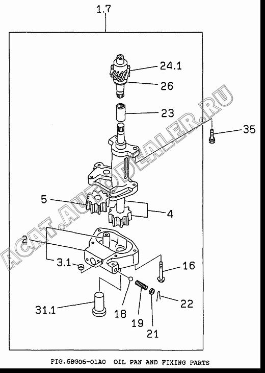 COVER ASS'Y, OIL PUMP 1-13113-047-0 для Isuzu 6BG1