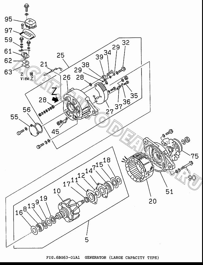 BUSH, INSULATE 5-81229-170-0 для Isuzu 6BG1