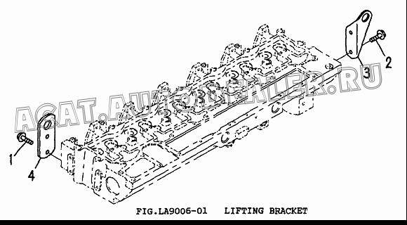 BRACKET CU3906440 для Cummins 6CT 8.3
