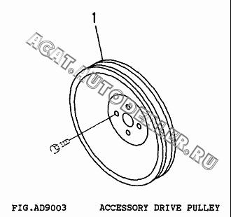 PULLEY, DRIVE CU3919624 для Cummins 6CT 8.3