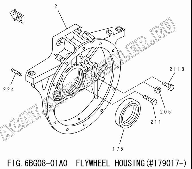 HOUSING 1-11341-585-0 для Isuzu 6BG1-1-T