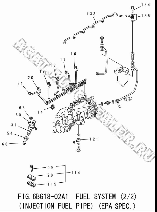 PIPE 1-15415-847-1 для Isuzu 6BG1-1-T