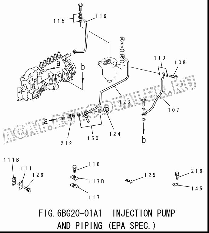 PIPE 1-15415-844-0 для Isuzu 6BG1-1-T