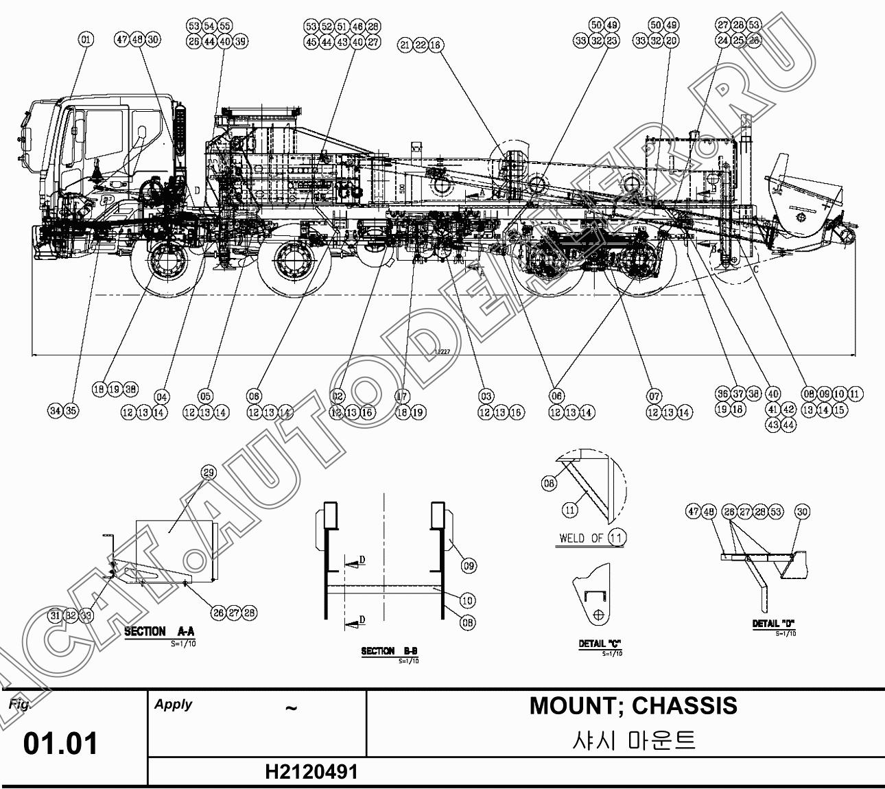REWORK CHASSIS M9ASF1 H2120386 для Hanwoo HCP40.15X