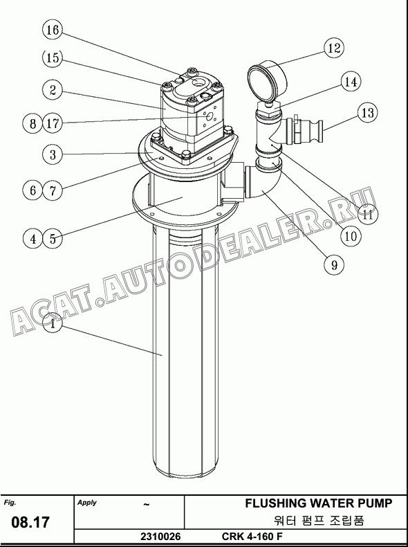 WATER PUMP 22930062 для Hanwoo HCP40.15X