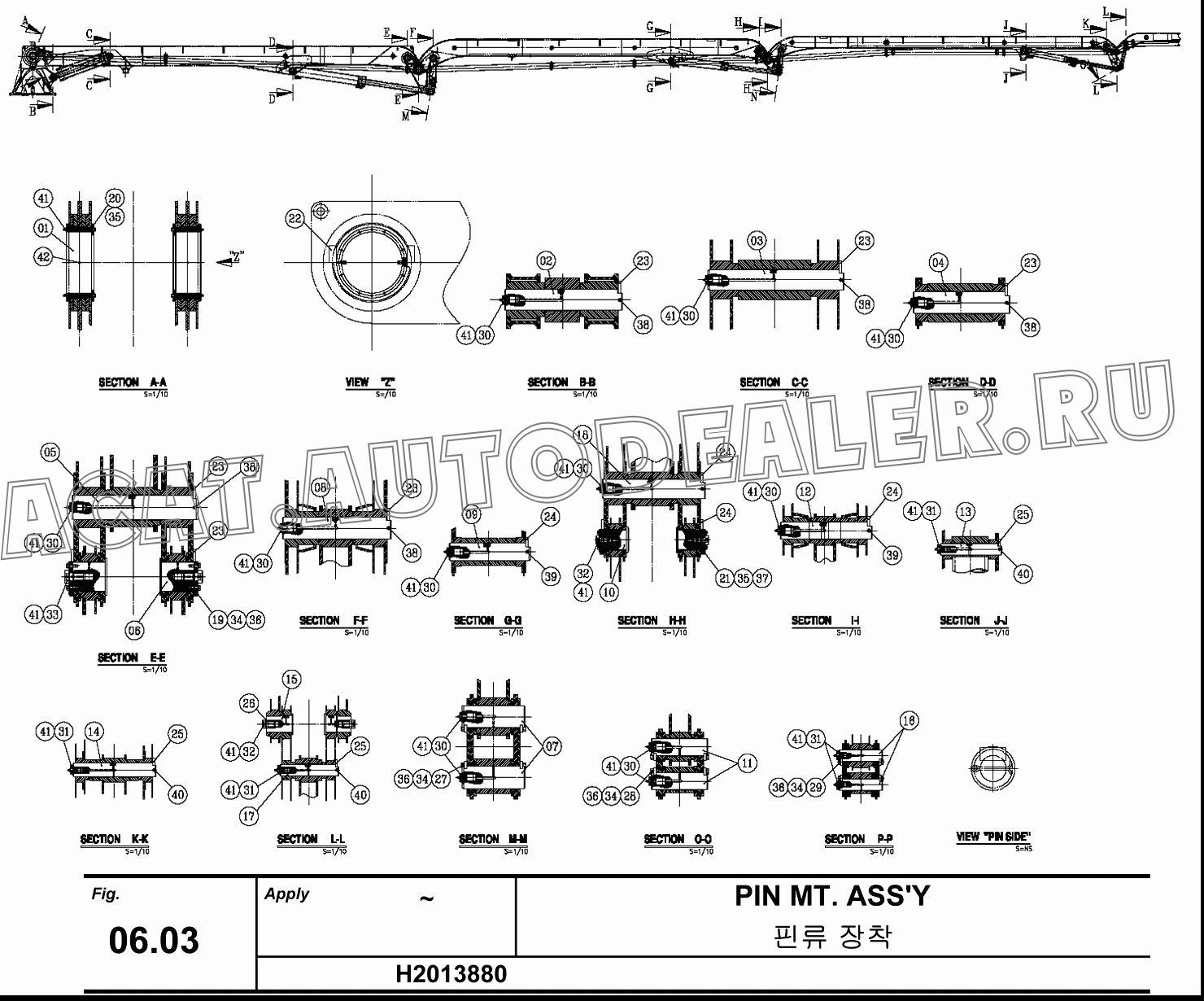 PIN PLATE PL.T10x70x30 H2013900-01 для Hanwoo HCP40.15X
