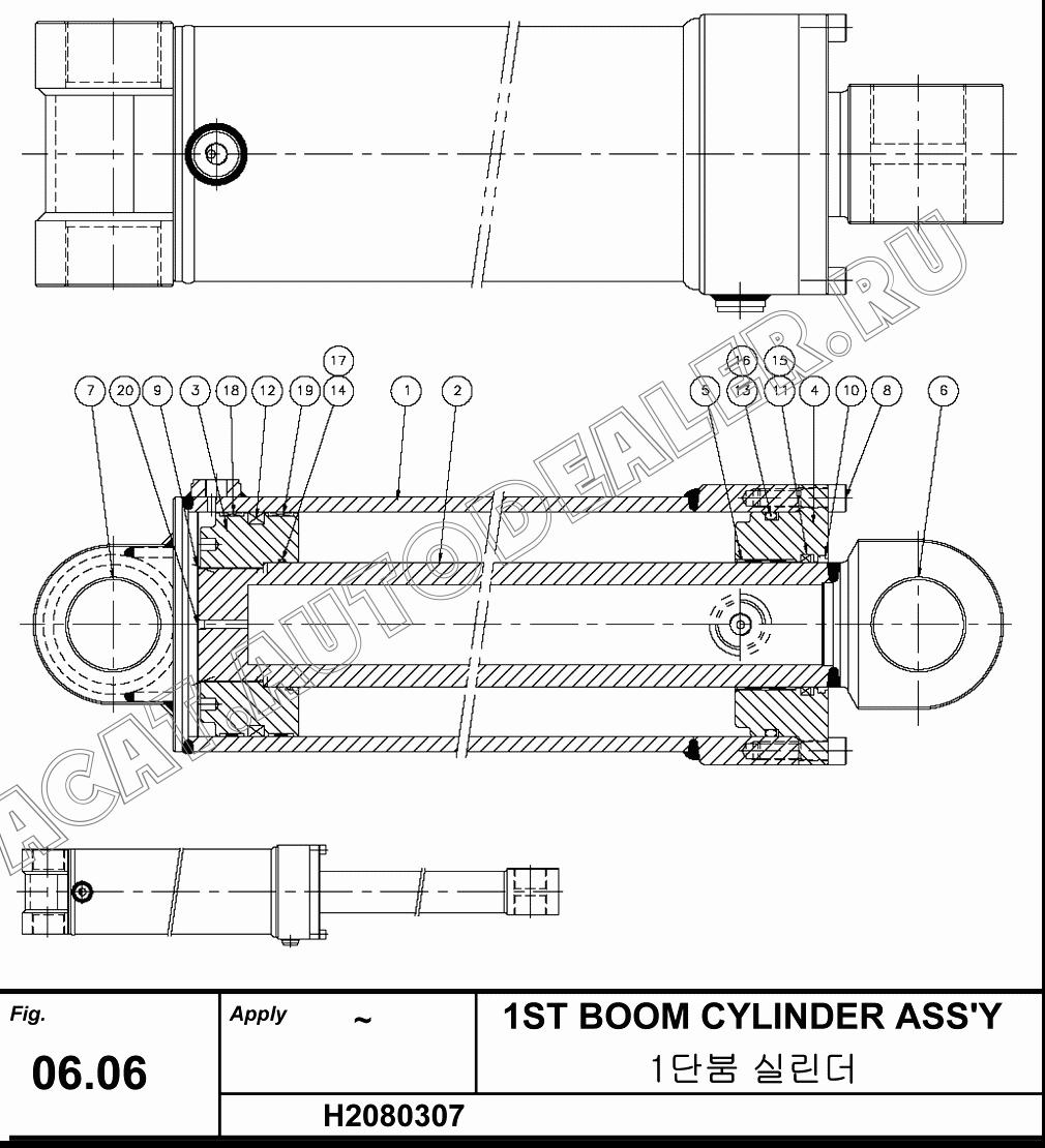 DU-BUSH MB13060DU H2080307-05 для Hanwoo HCP40.15X