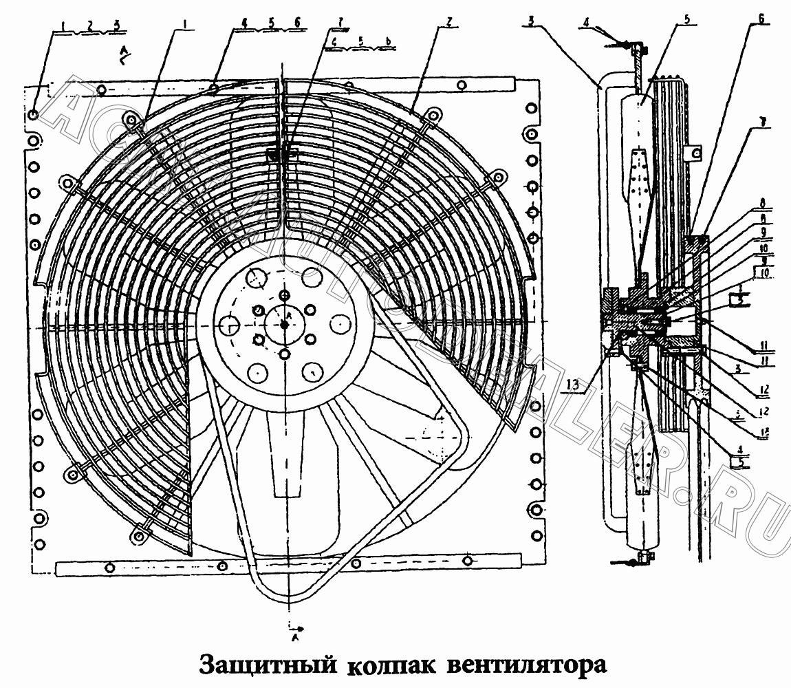 Защитный колпак левый 0T42207 для HBXG SD7