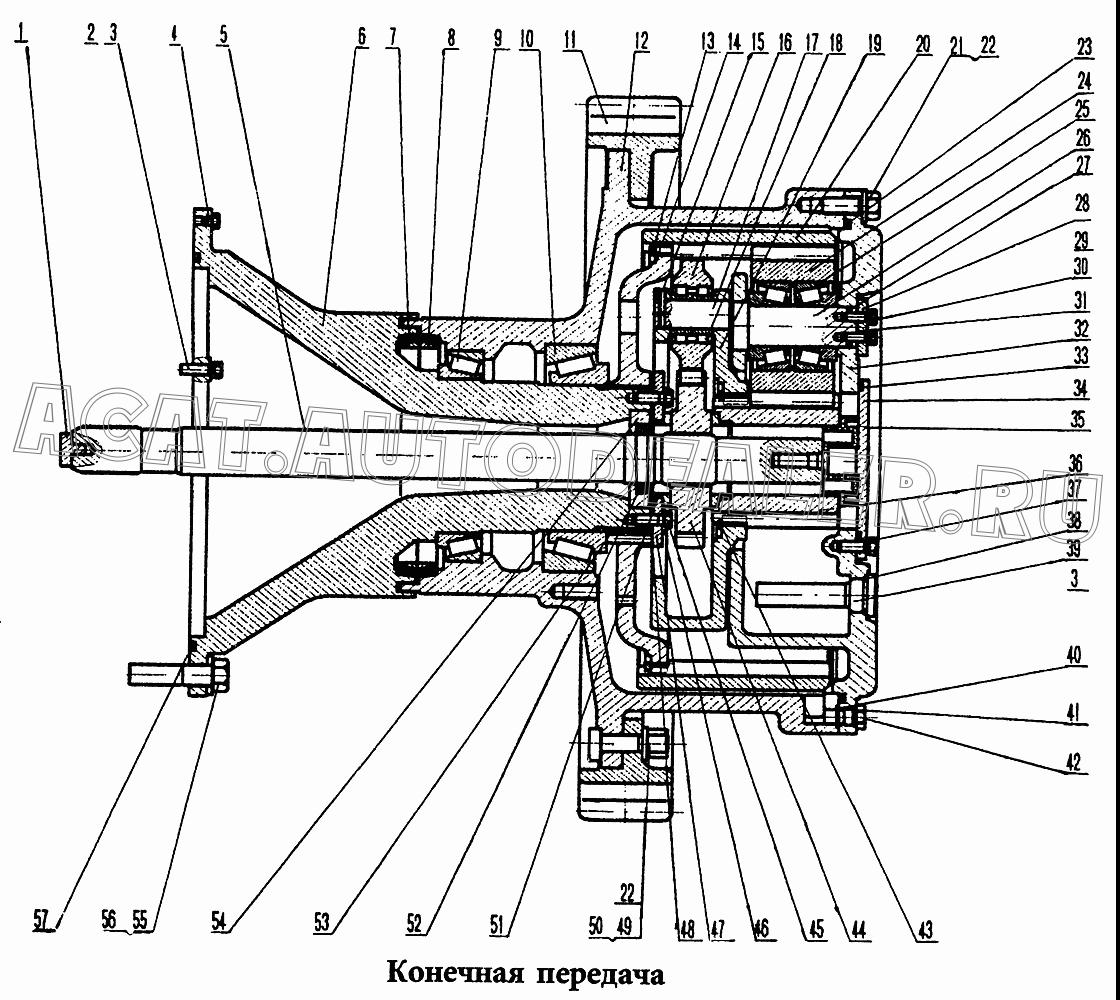 Вал конечной передачи 0T50001 для HBXG SD7