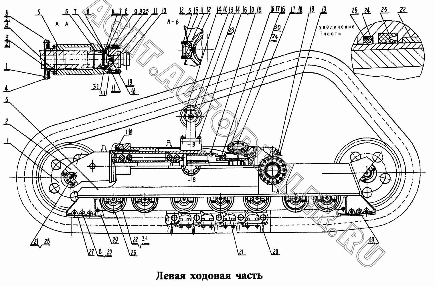 Направляющее колесо в сборе 0T16016 для HBXG SD7