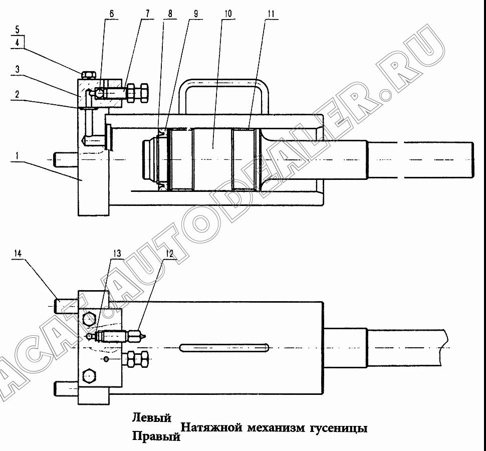 Шток гидроцилиндра 0T53010 для HBXG SD7