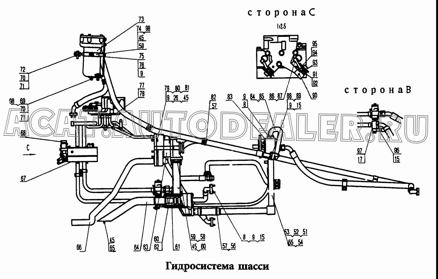 Всасывающая кривая труба 0T28021 для HBXG SD7