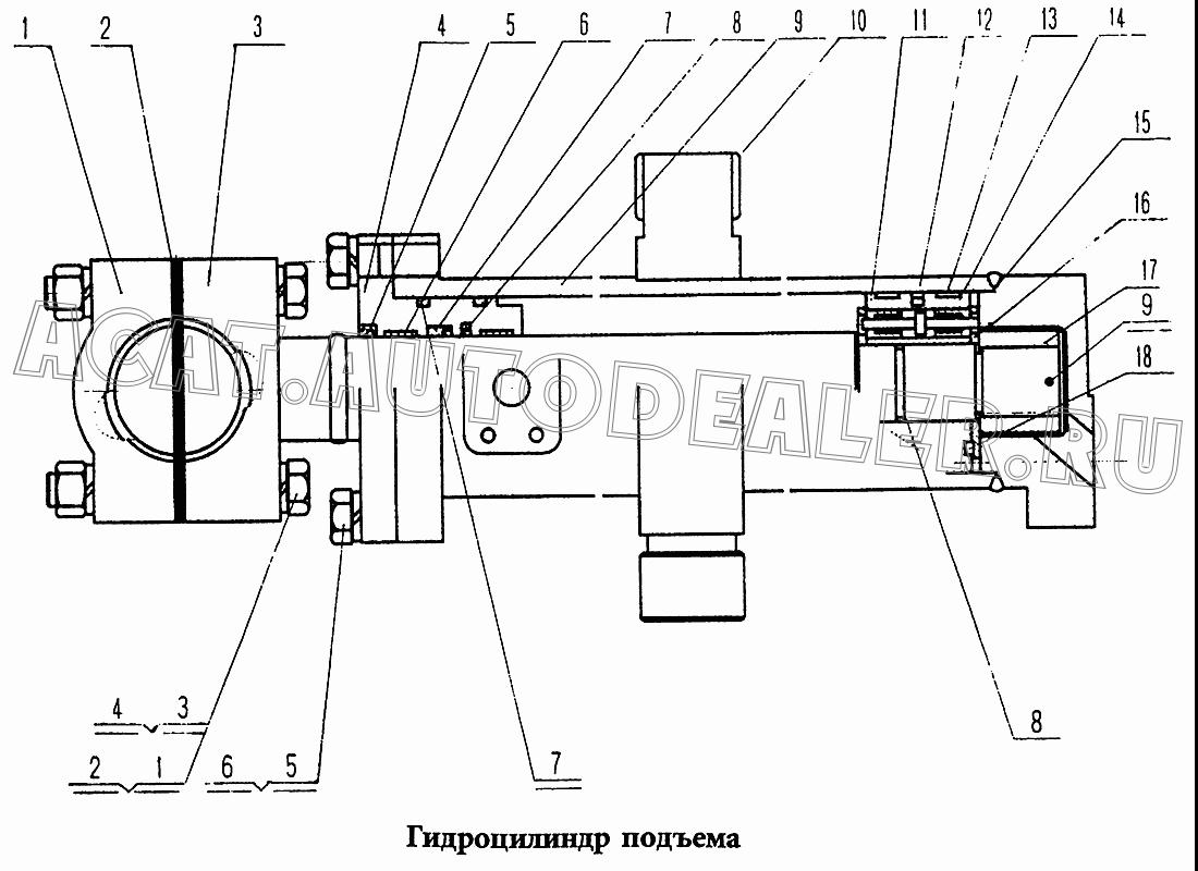 Шток поршня в сборе 0T64003 для HBXG SD7