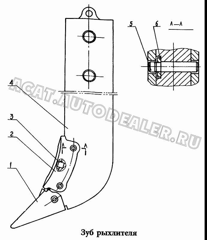 Наконечник зуба 0T31044 для HBXG SD7
