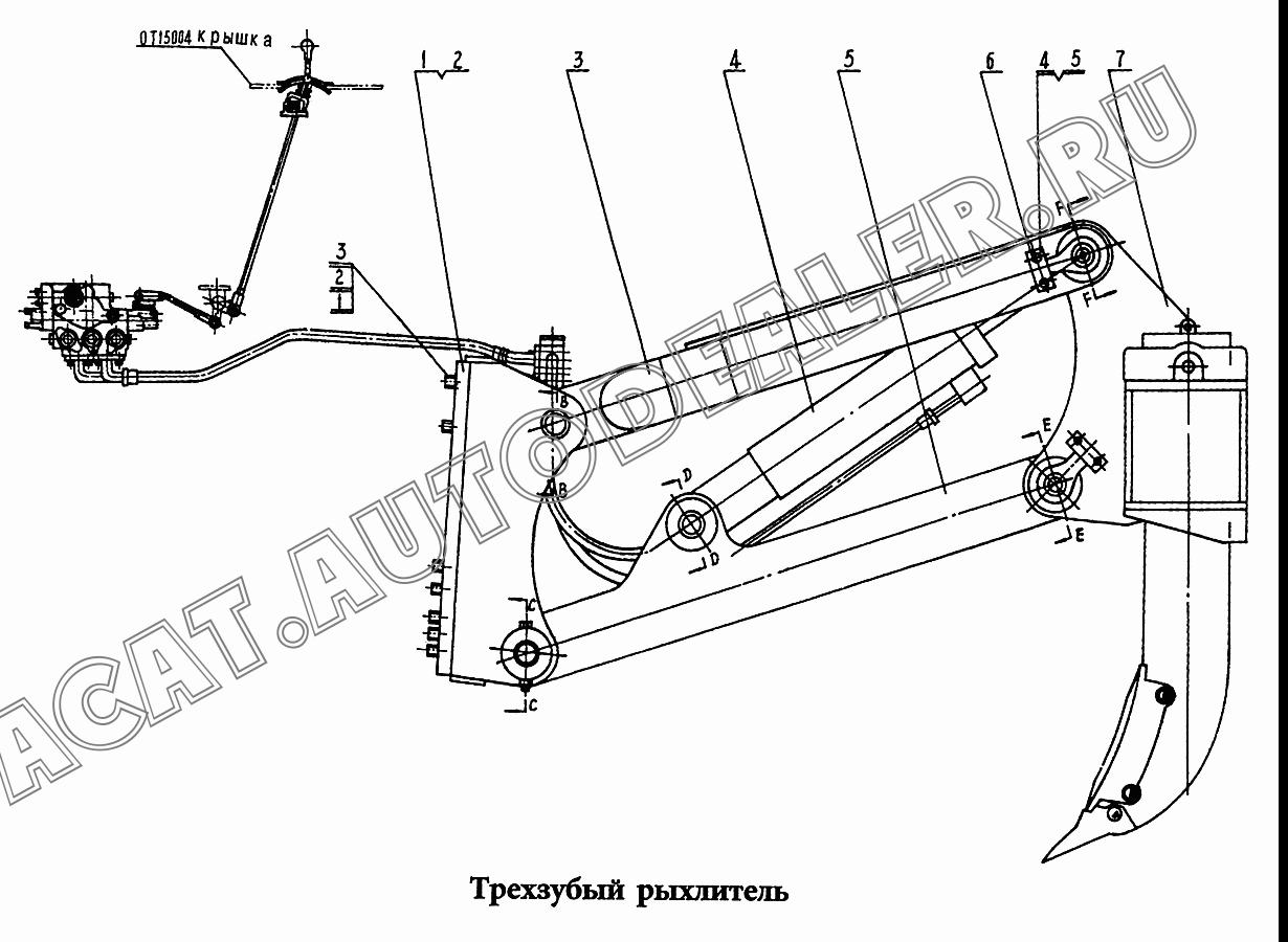 Рыхлительная балка 0T33001 для HBXG SD7