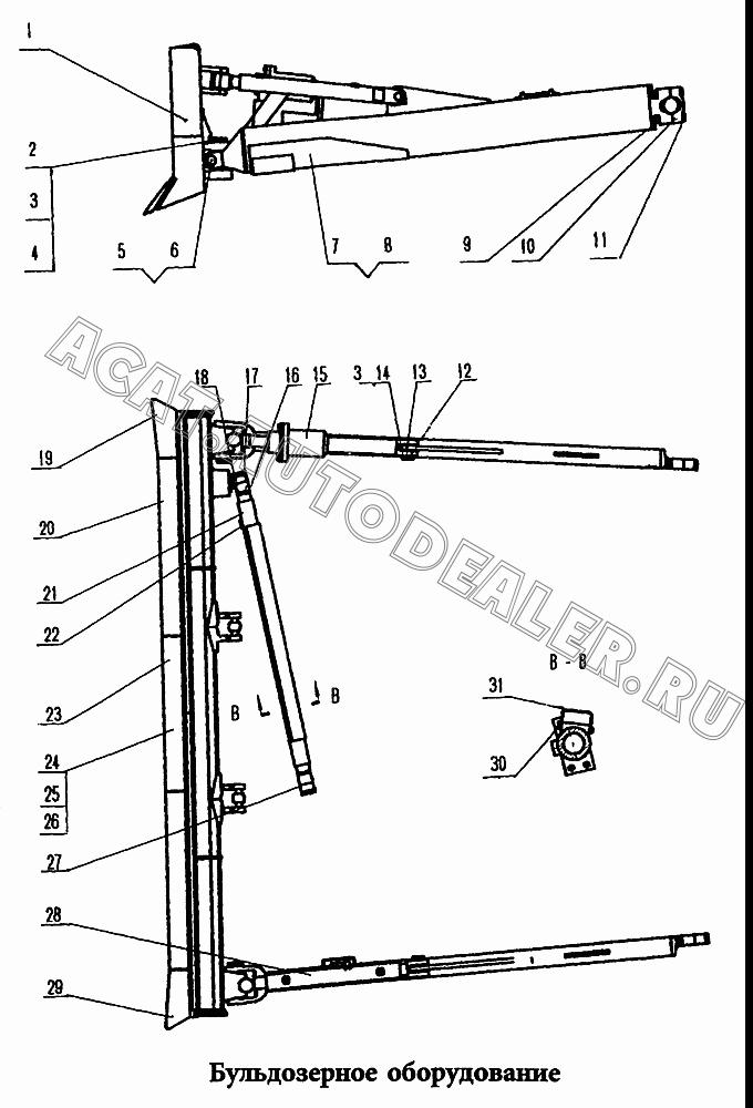Отвал 0T52001 для HBXG SD7